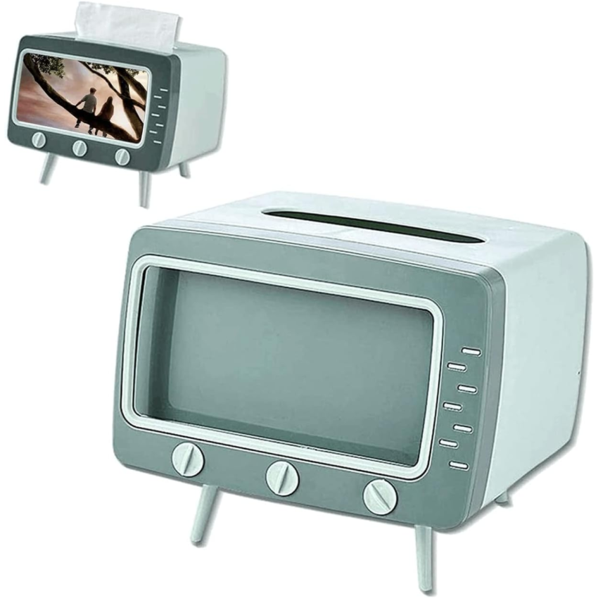 Desktop TV Tissue Box