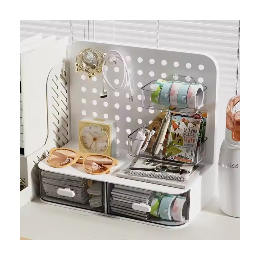 Drawer Desktop Hole Plate Shelf