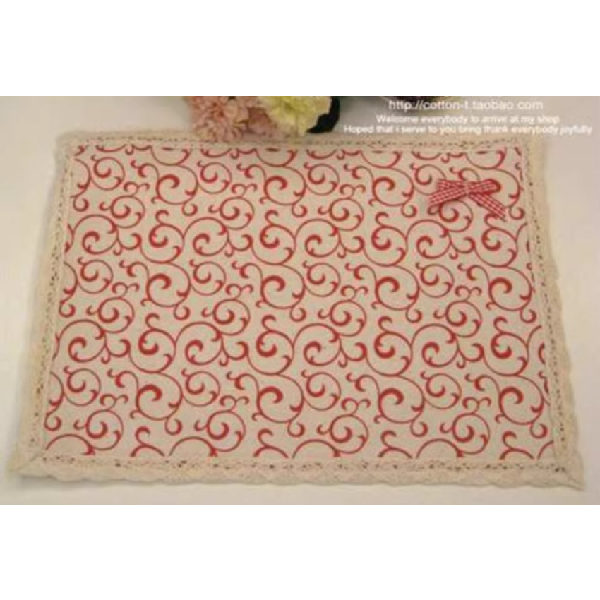 Red Check Bow Coasters