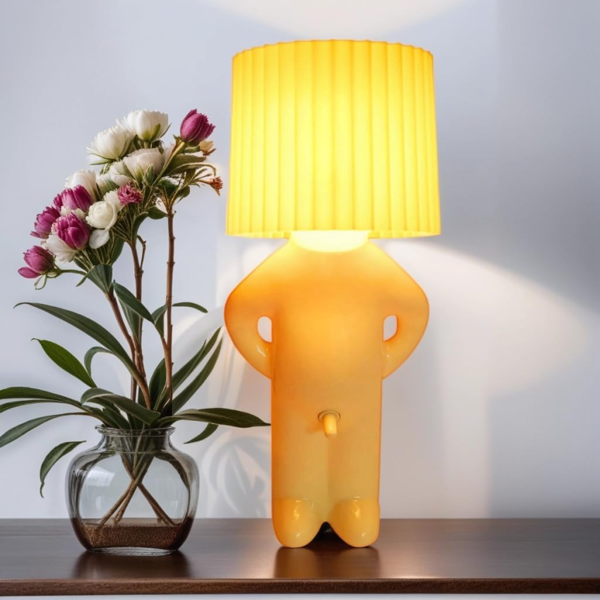 Shy Little Boy Table Lamp