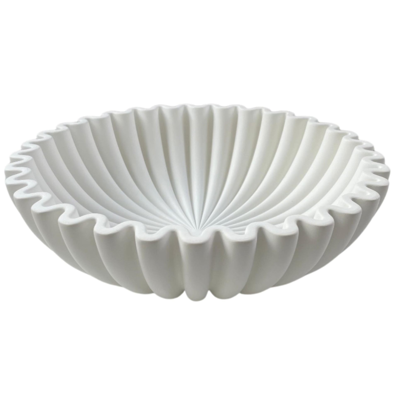 Fluted Ruffle Decorative Bowl