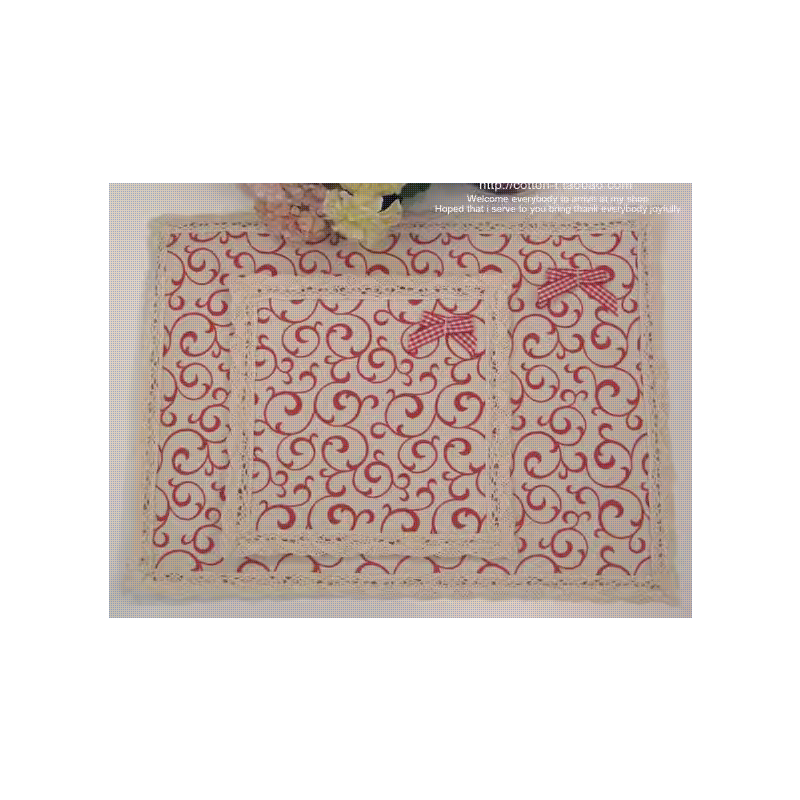 Red Check Bow Coasters