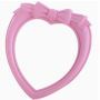 Bow Heart Decorative Mirror Tabletop Wall Mounted Dual Purpose