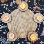 Magical Pentagram Divination Candle Holder