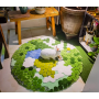 Round Green Moss Rug