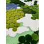 Round Green Moss Rug