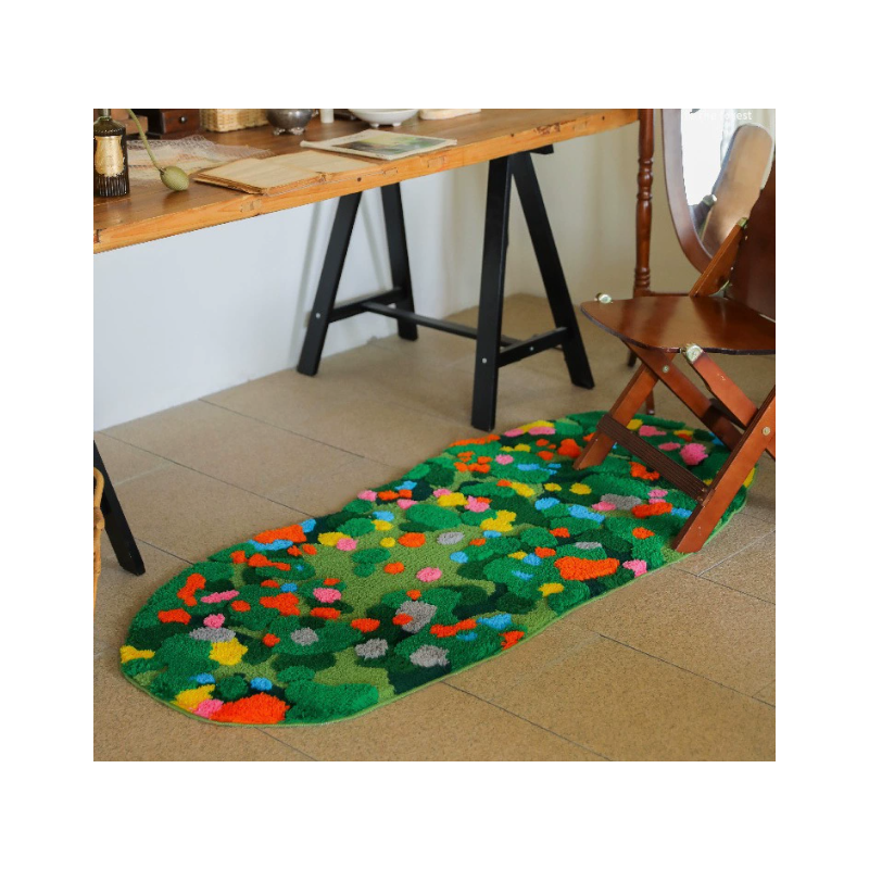 Floral Moss Rug