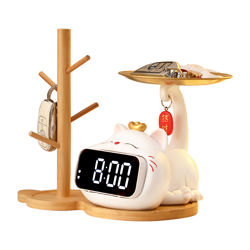 Big Mouth Cat Clock Key Organiser