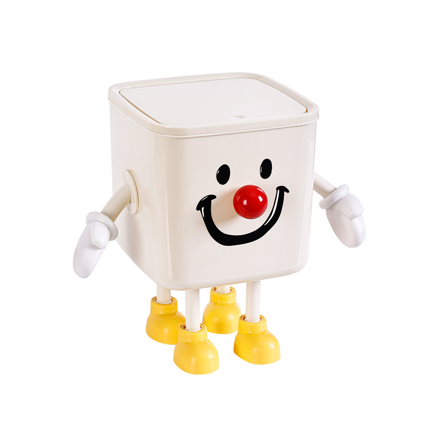 Clown Desktop Push Trash Bin