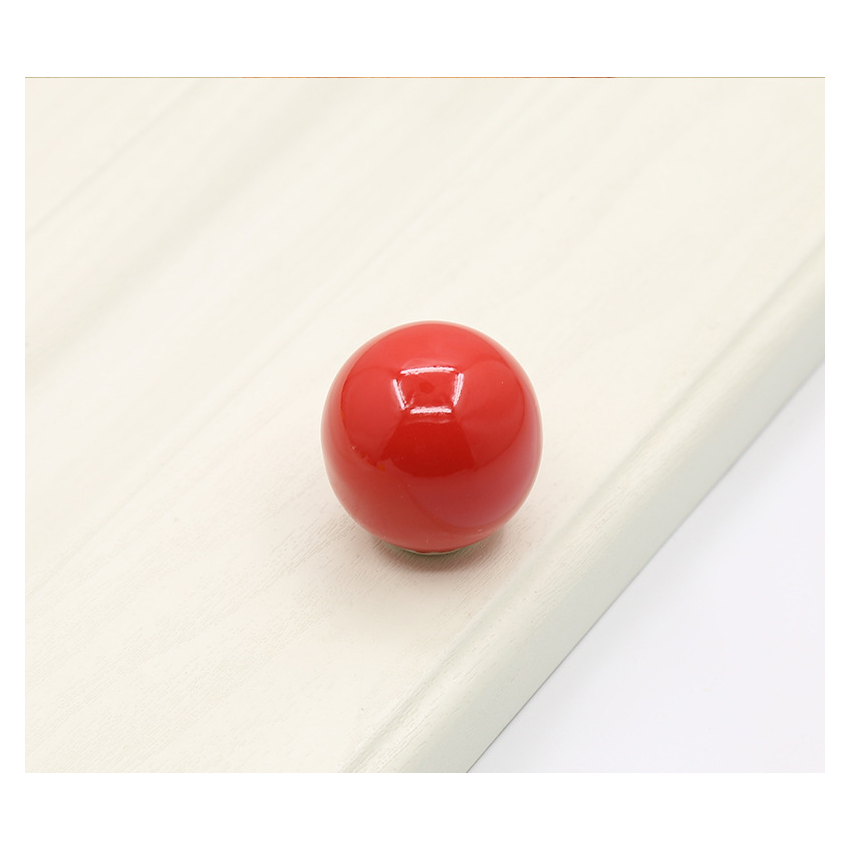 Colorful Ceramic Cabinet Door Handles 6pcs