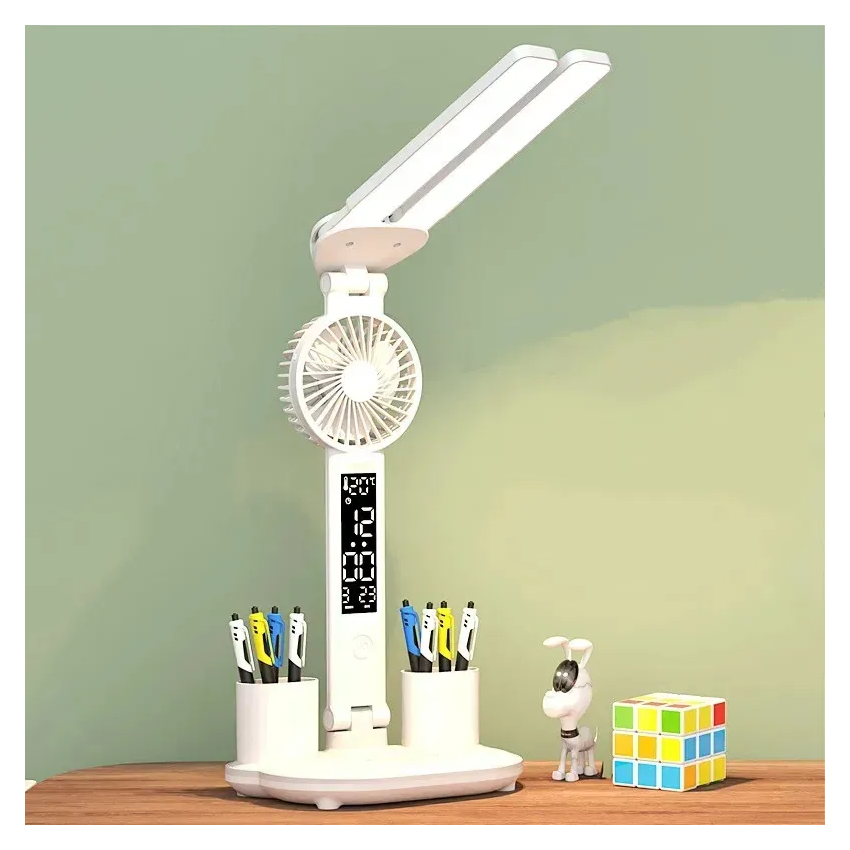 Desktop Multifunctional Study Lamp with Fan