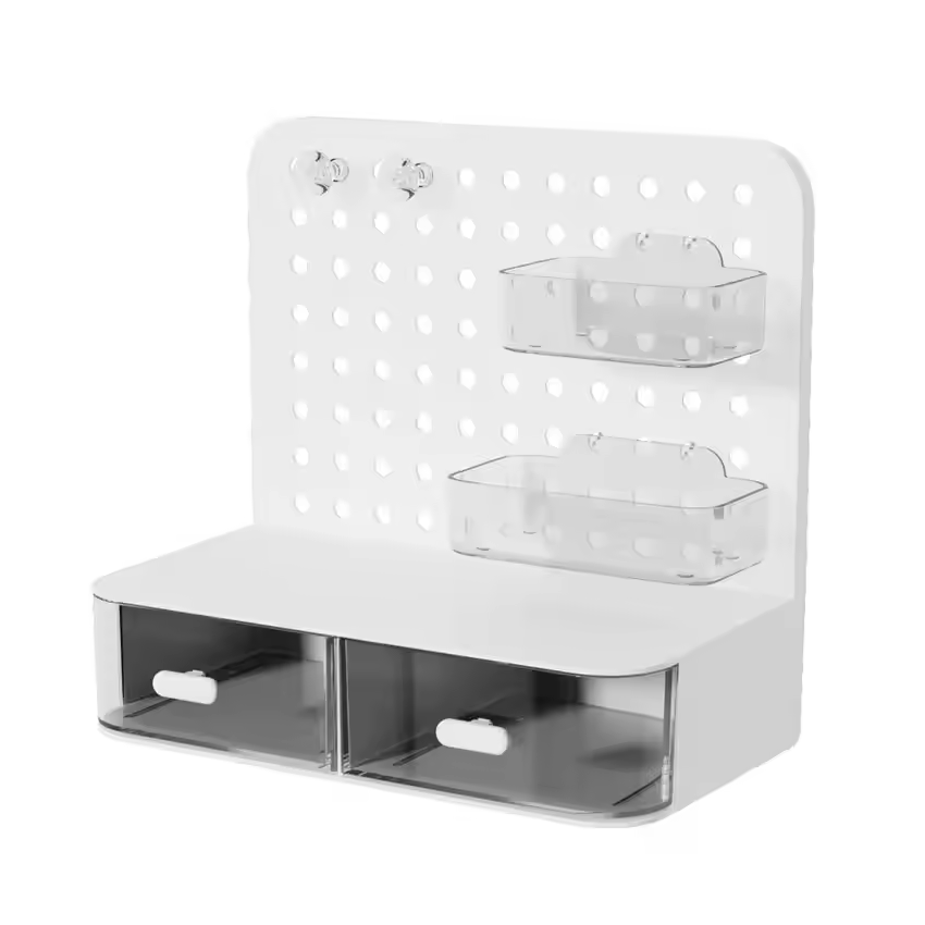 Drawer Desktop Hole Plate Shelf