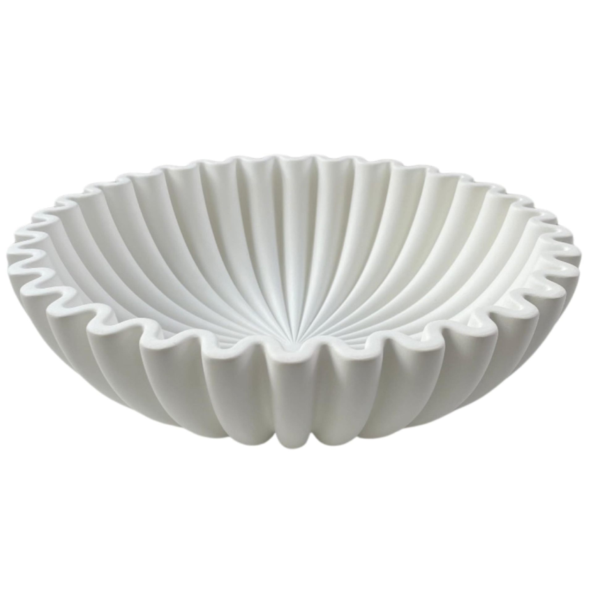 Fluted Ruffle Decorative Bowl