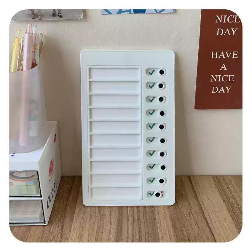 Self-Discipline Punch Card Perpetual Calendar Kapybara