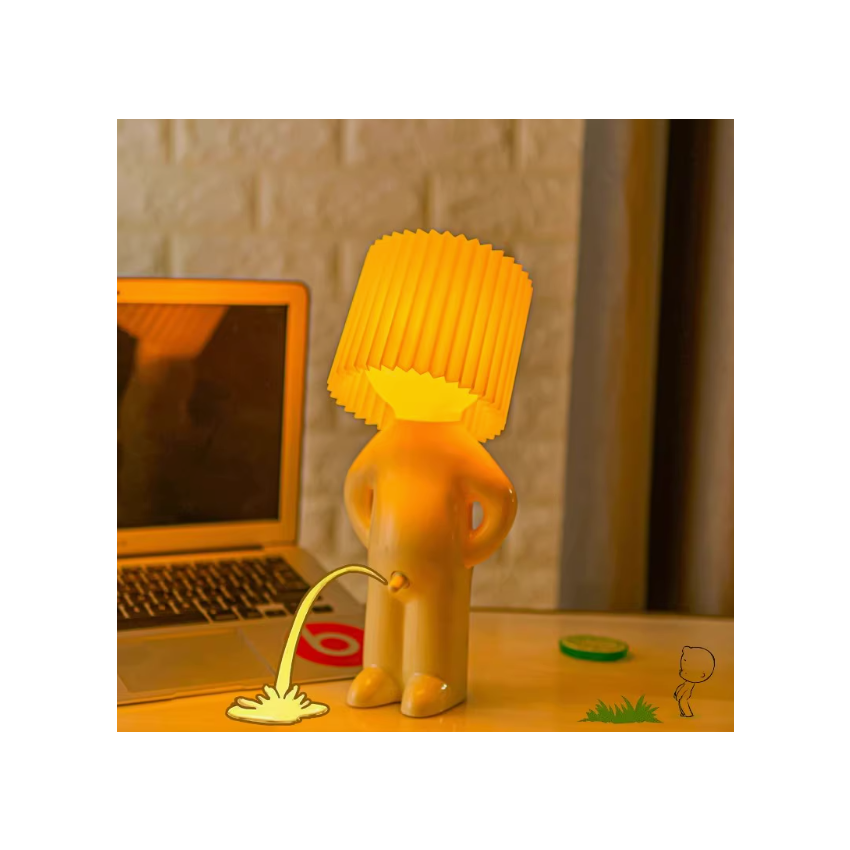 Shy Little Boy Table Lamp
